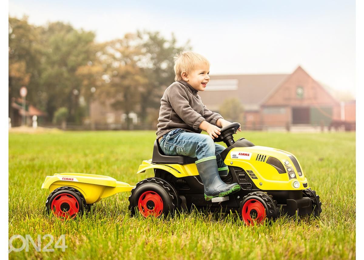 Smoby traktori Claas Farmer XL + peräkärry kuvasuurennos