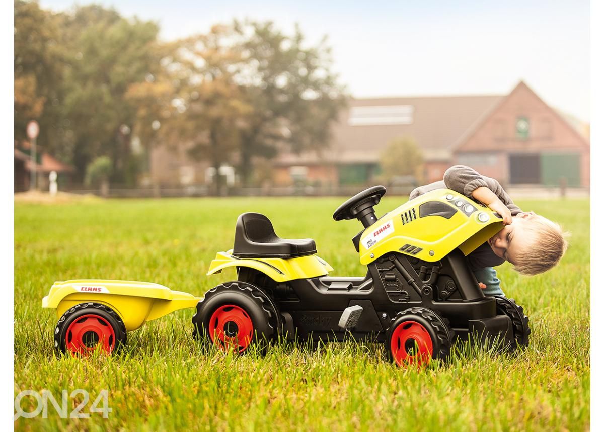 Smoby traktori Claas Farmer XL + peräkärry kuvasuurennos