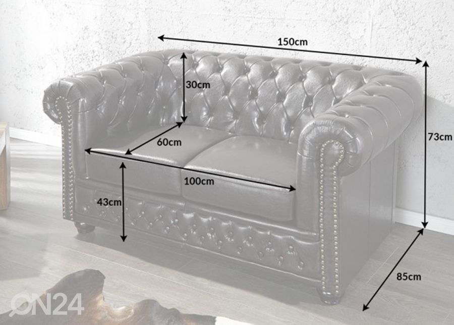 Sohva Chesterfield kuvasuurennos