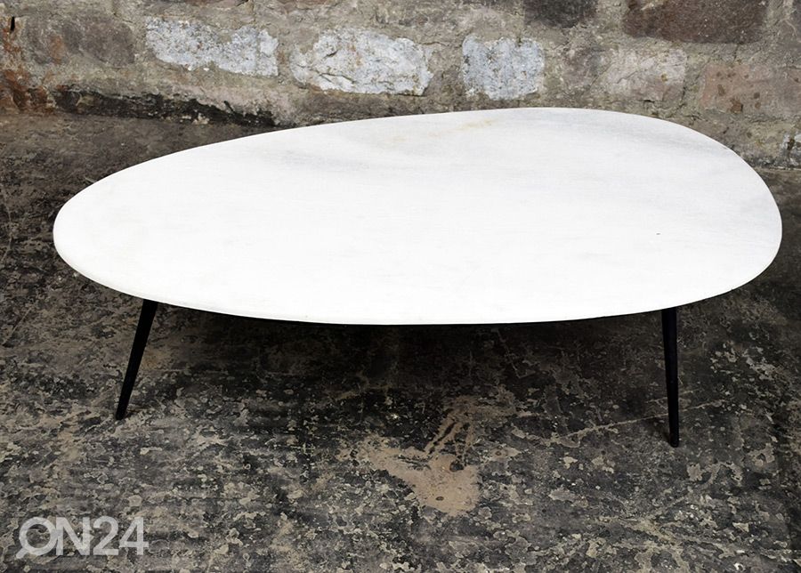 Sohvapöytä Marble 110x55 cm kuvasuurennos
