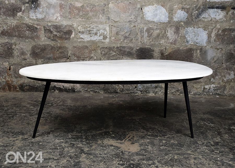 Sohvapöytä Marble 110x55 cm kuvasuurennos