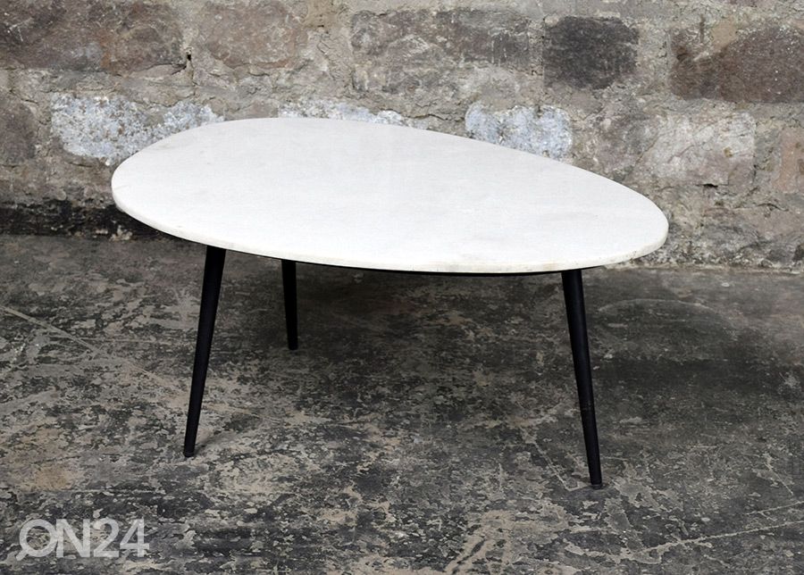 Sohvapöytä Marble 70x50 cm kuvasuurennos