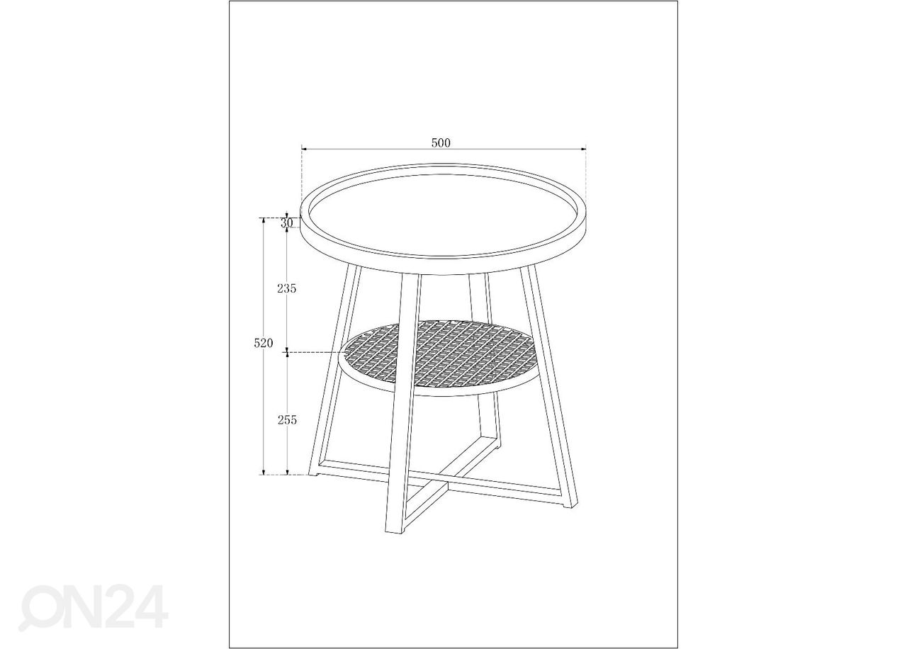 Sohvapöytä Mode Ø 50 cm kuvasuurennos