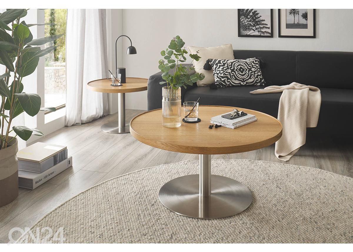 Sohvapöytä Monteverde tammi Ø60 cm kuvasuurennos