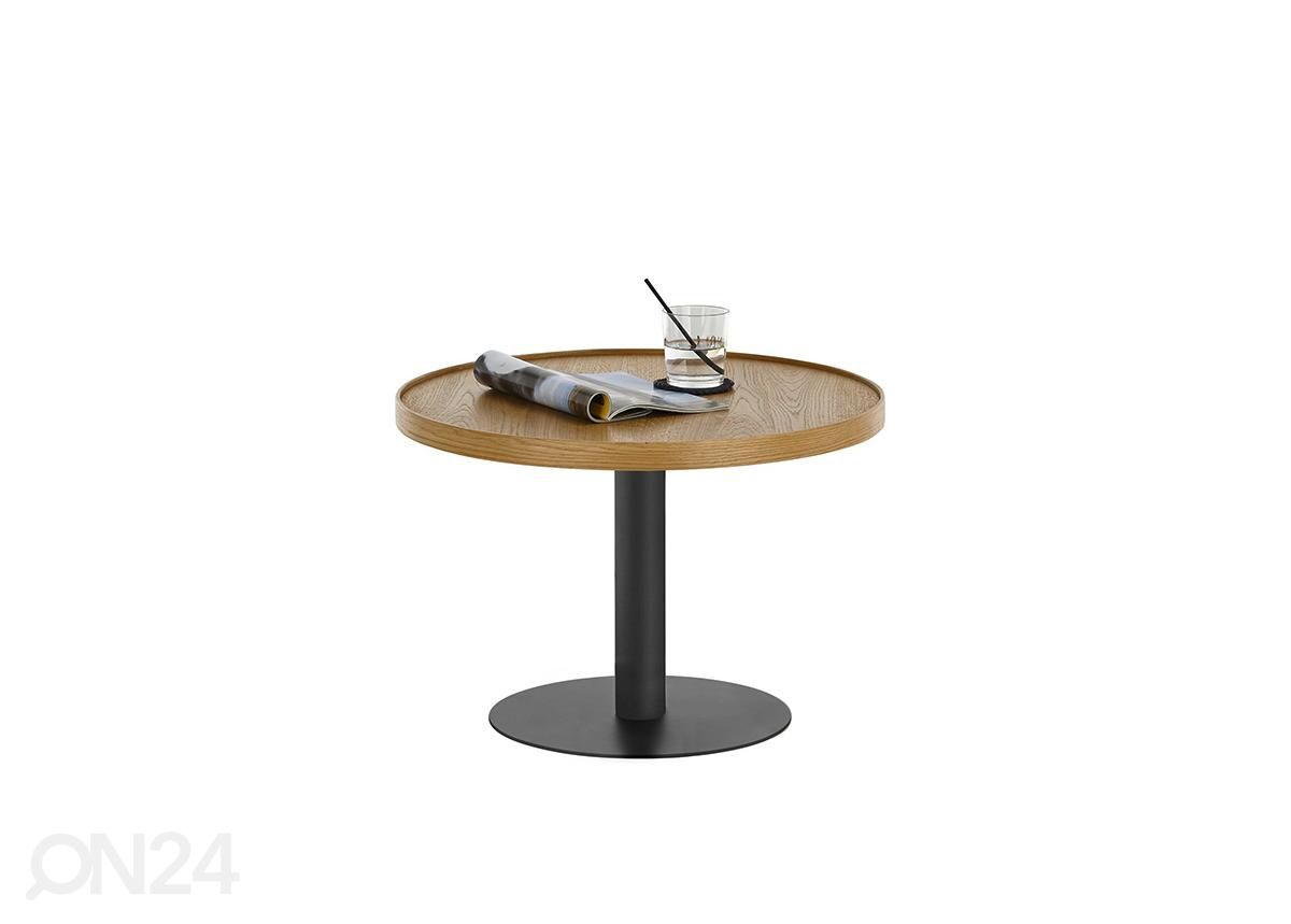 Sohvapöytä Monteverde tammi / musta Ø60 cm kuvasuurennos