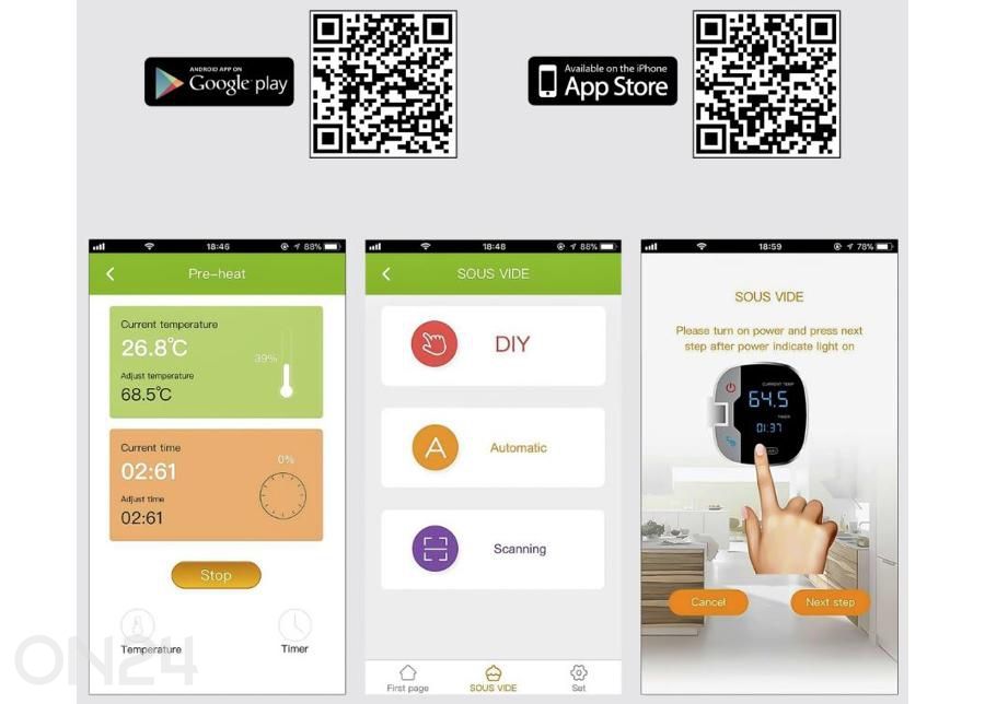 Sous-vide-keitin ProfiCook PCSV1159 kuvasuurennos