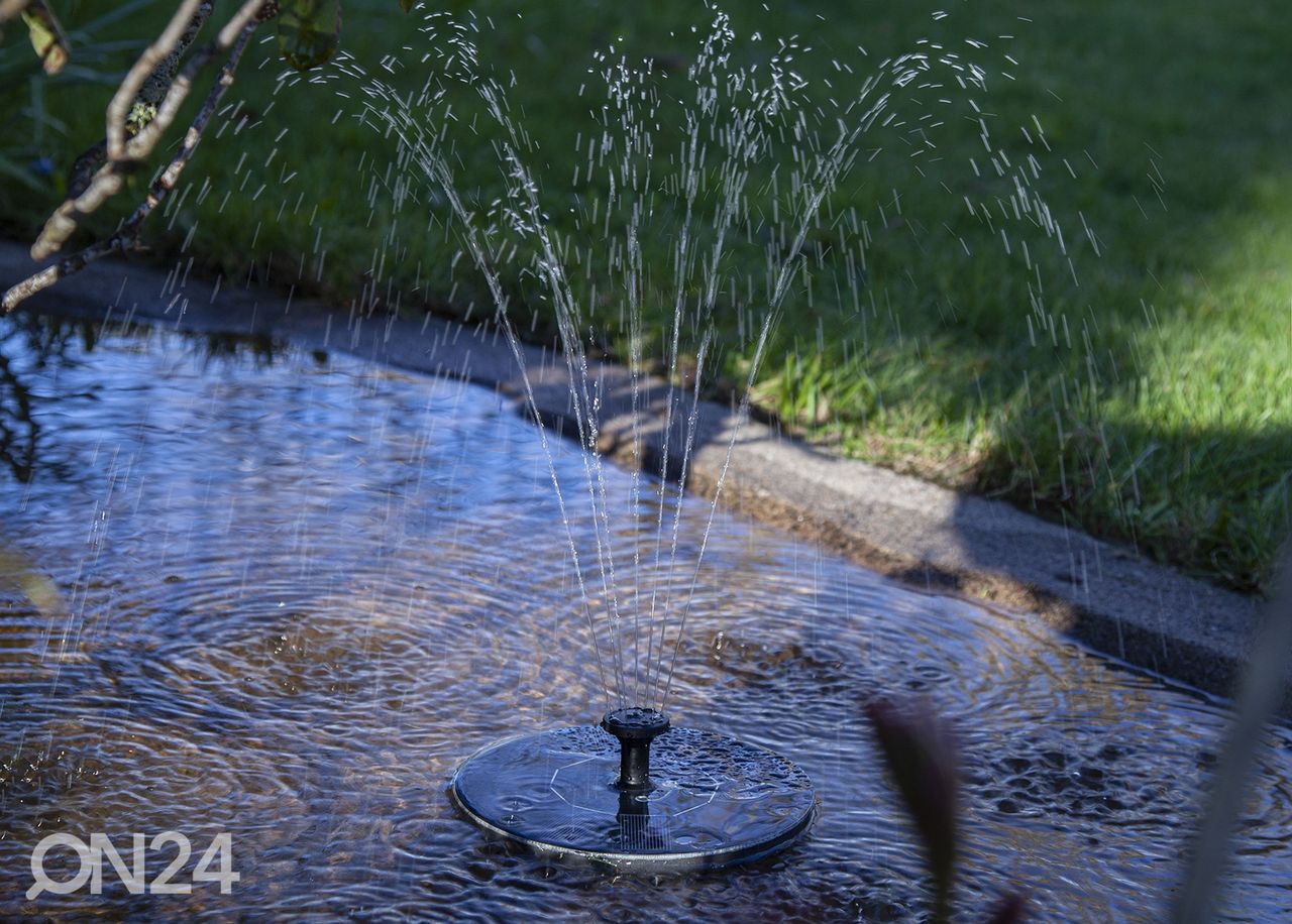 Suihkulähde aurinkokennolla RGB LED valolla Fountain kuvasuurennos