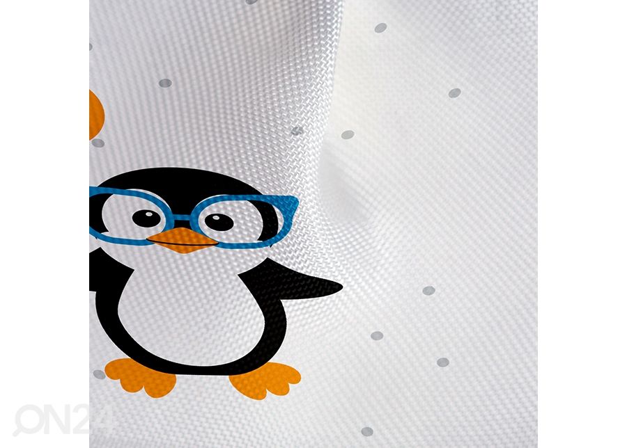 Suihkuverho Tatkraft Funny Penguins kuvasuurennos
