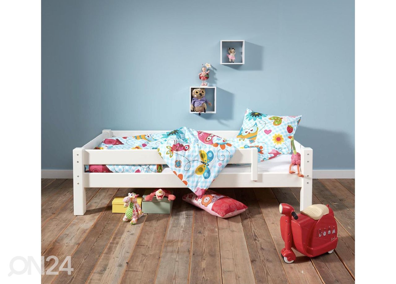 Suwem "BED for LIFE" parvisänky Lahe viistotikkaillla 90x200 cm kuvasuurennos