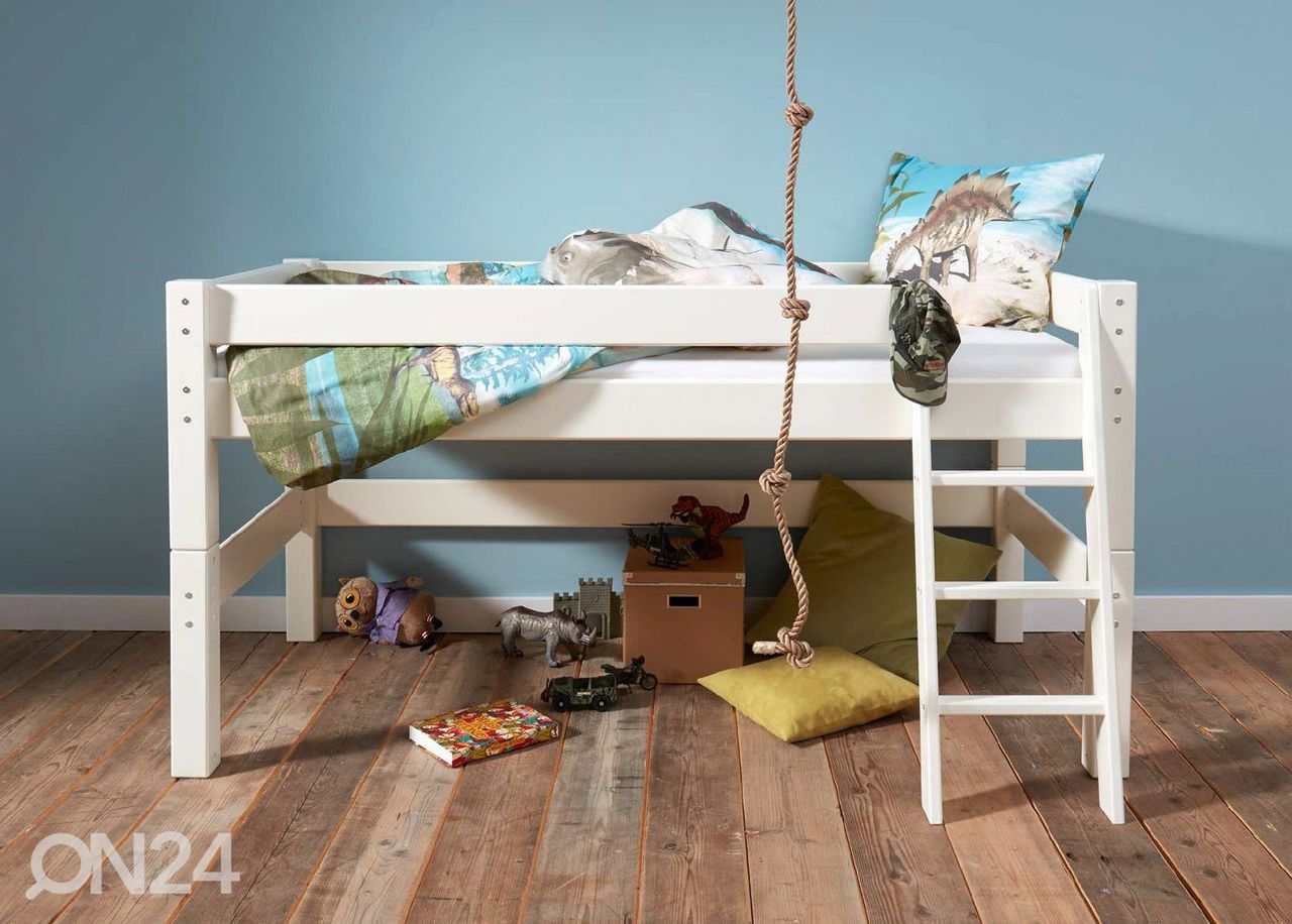 Suwem puoliparvisänky Lahe MINI viistotikkailla 80x160 cm kuvasuurennos