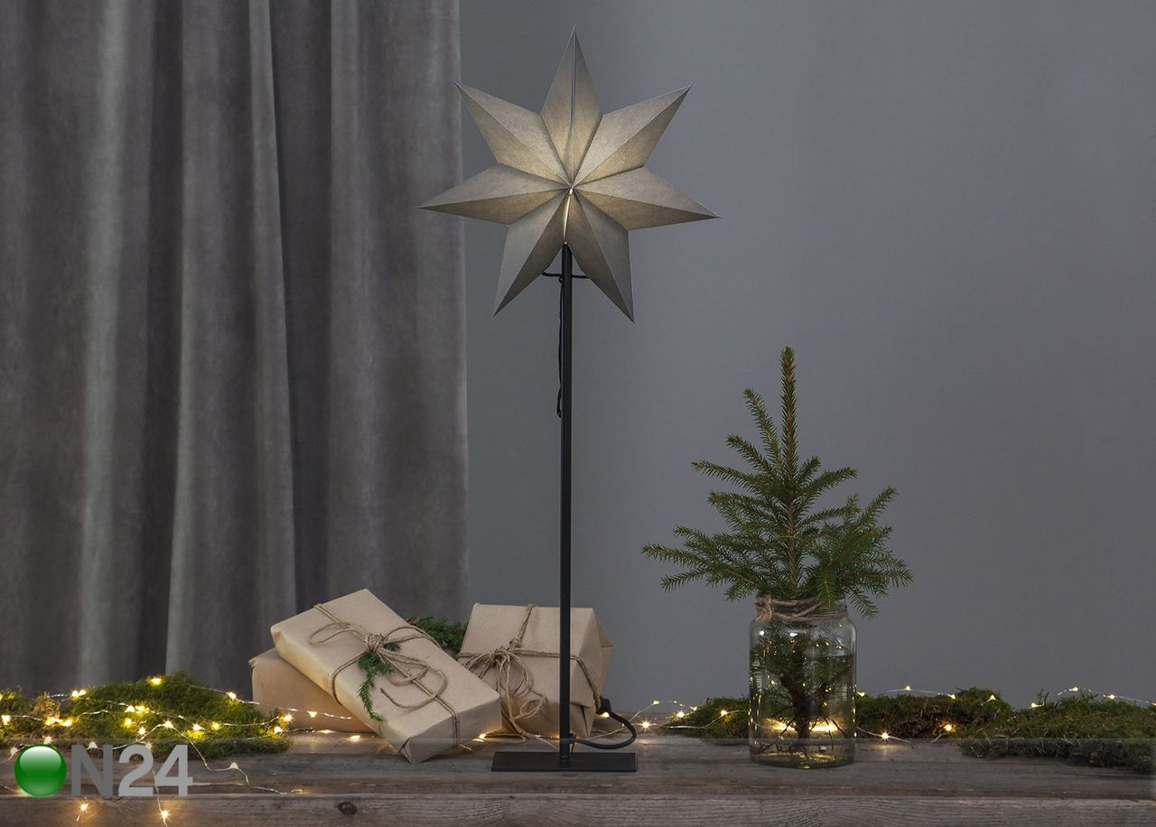 Tähti OZEN metallijalalla 85 cm kuvasuurennos