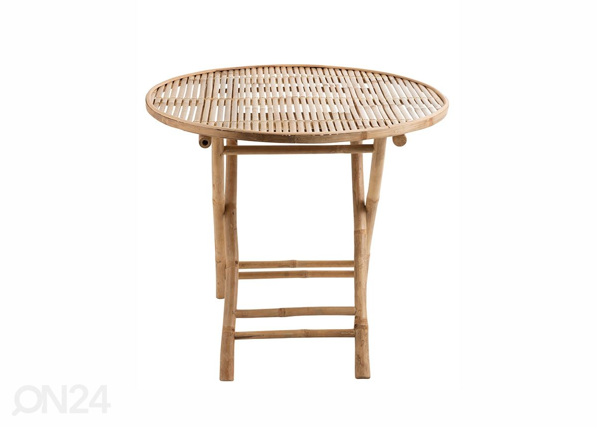 Taittopöytä Bamboo Ø 90 cm kuvasuurennos