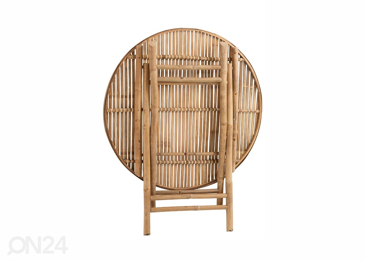 Taittopöytä Bamboo Ø 90 cm kuvasuurennos