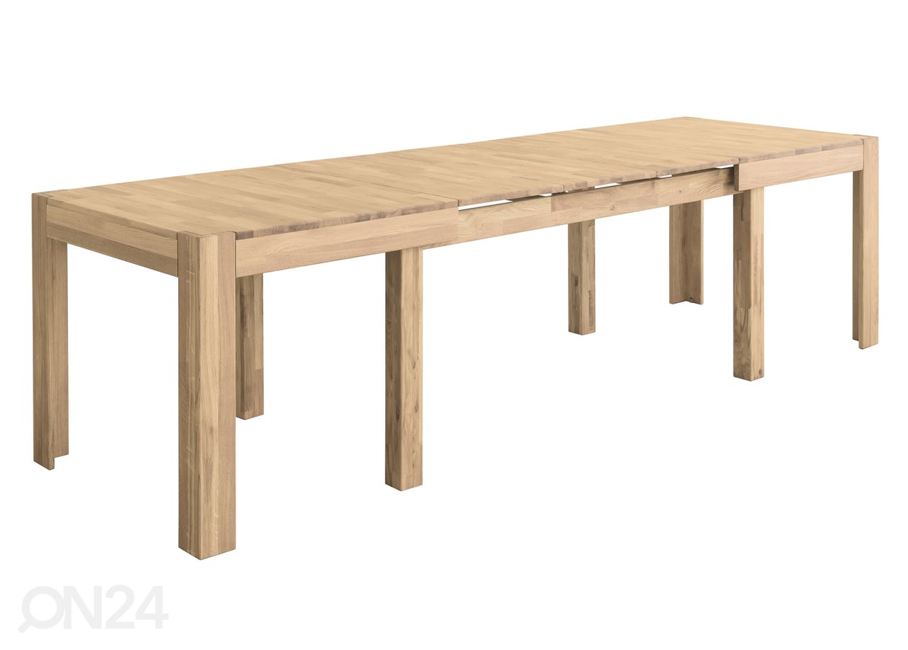 Tammi jatkettava ruokapöytä 160-280x90 cm, valkoinen öljy kuvasuurennos