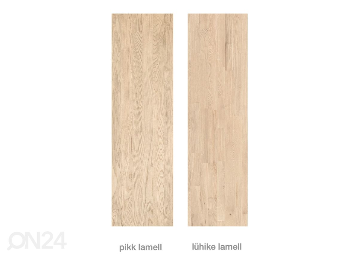 Tammi jatkettava ruokapöytä Merbi 120/160x120 cm, valkoinen öljy kuvasuurennos