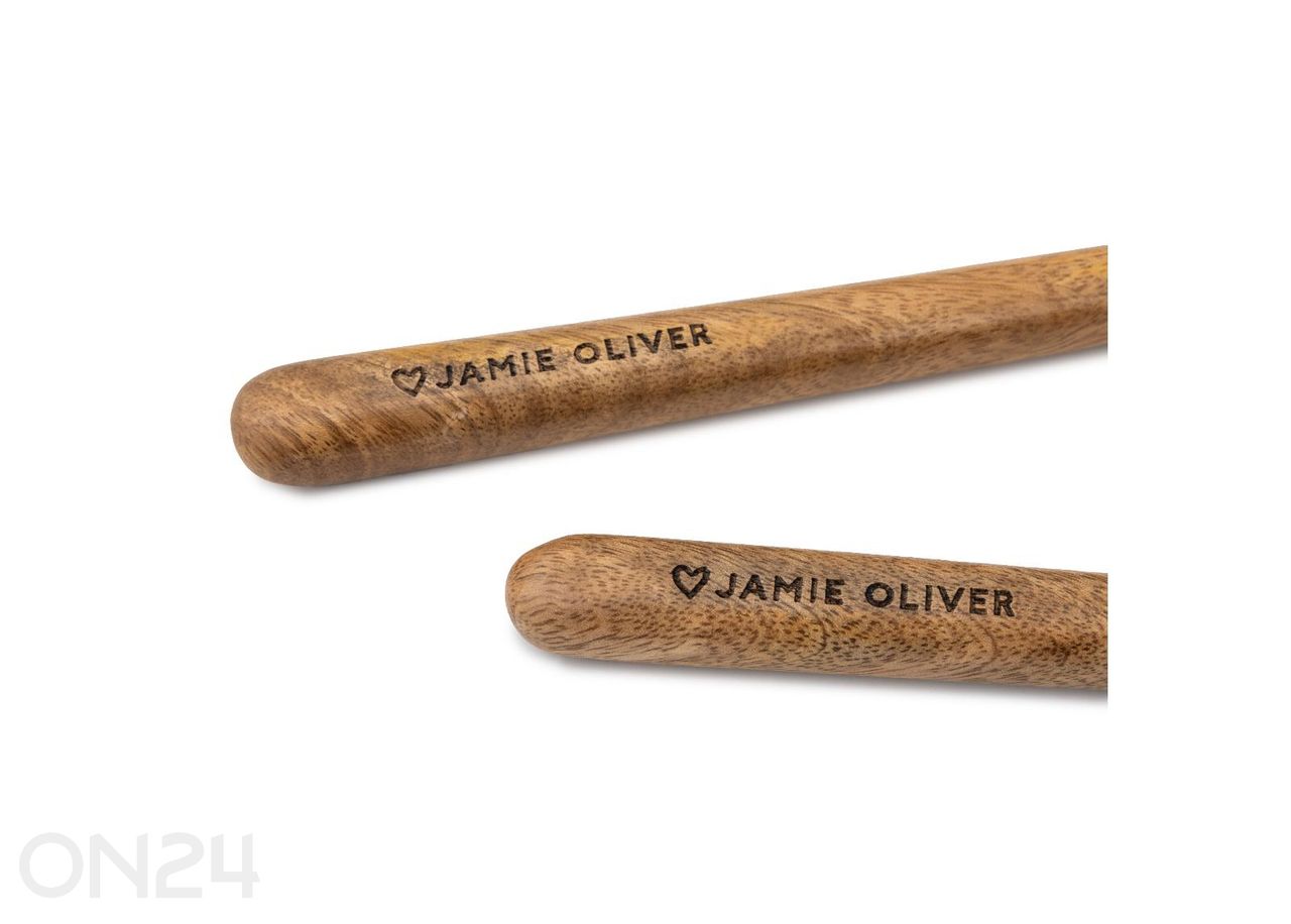Tarjoilulusikat Jamie Oliver Big love mangopuu 29x14 cm kuvasuurennos