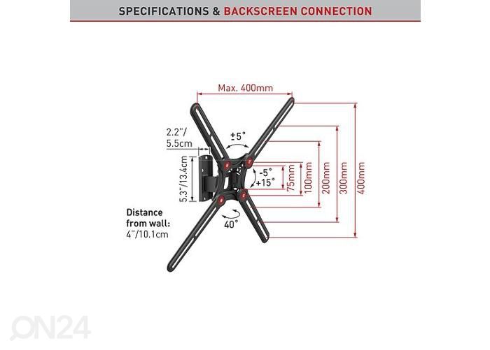Television seinäteline Barkan BM320 13"- 65" kuvasuurennos