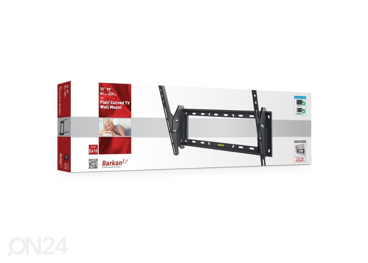 Television seinäteline Barkan E410.B 32"- 90" kuvasuurennos