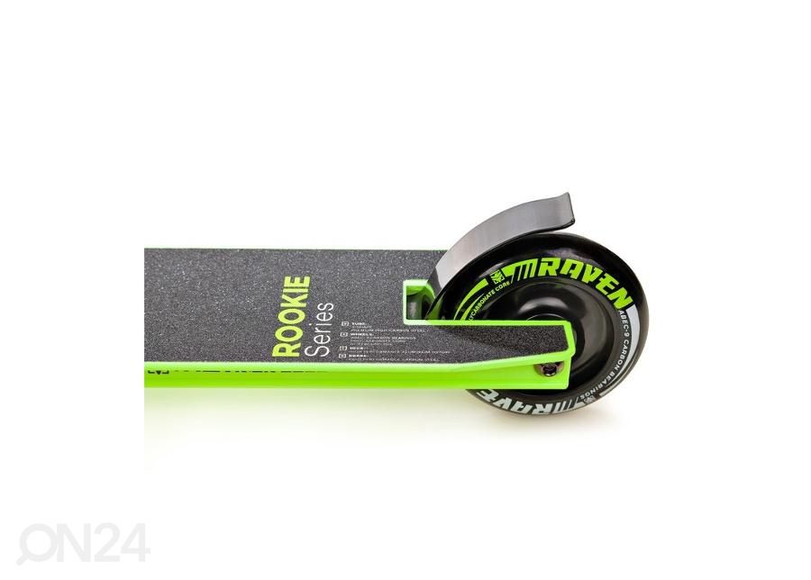 Temppupotkulauta Raven Rookie Lime kuvasuurennos