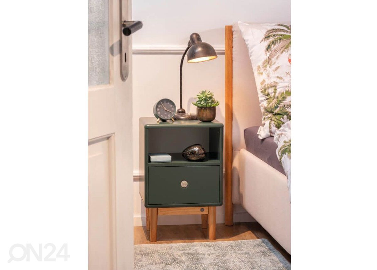 Tenzo yöpöytä Color Box tummanvihreä AQ-326143 - ON24 Home & Living