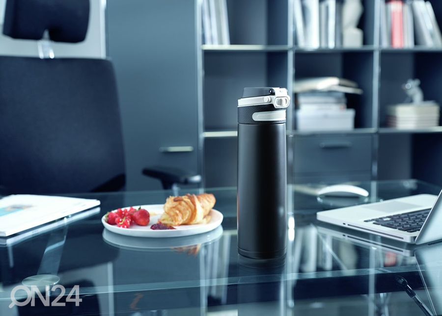 Termosmuki Flip 600 ml musta kuvasuurennos