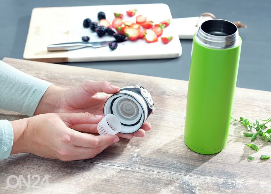 Termosmuki Flip 600 ml musta kuvasuurennos