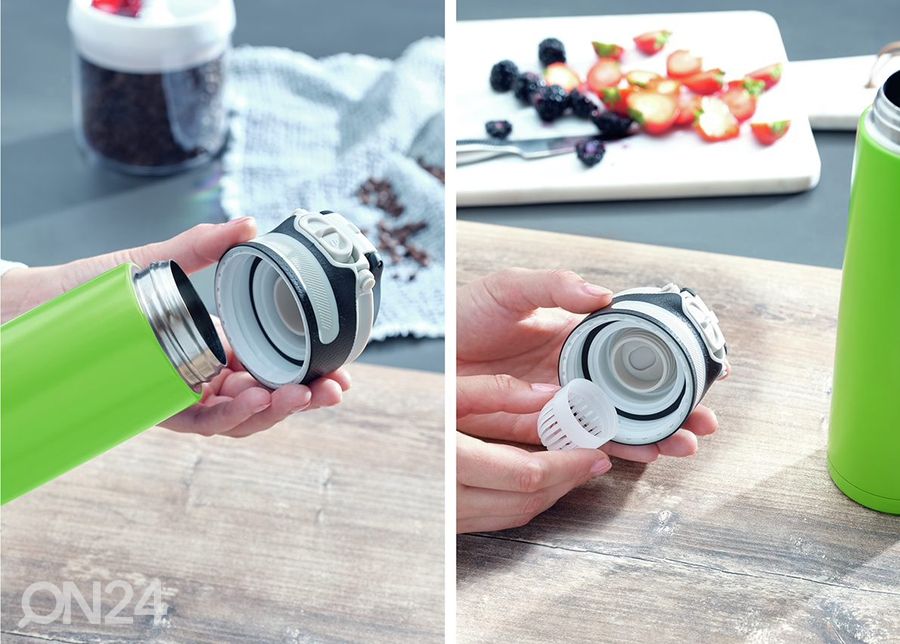Termosmuki Flip 600 ml musta kuvasuurennos