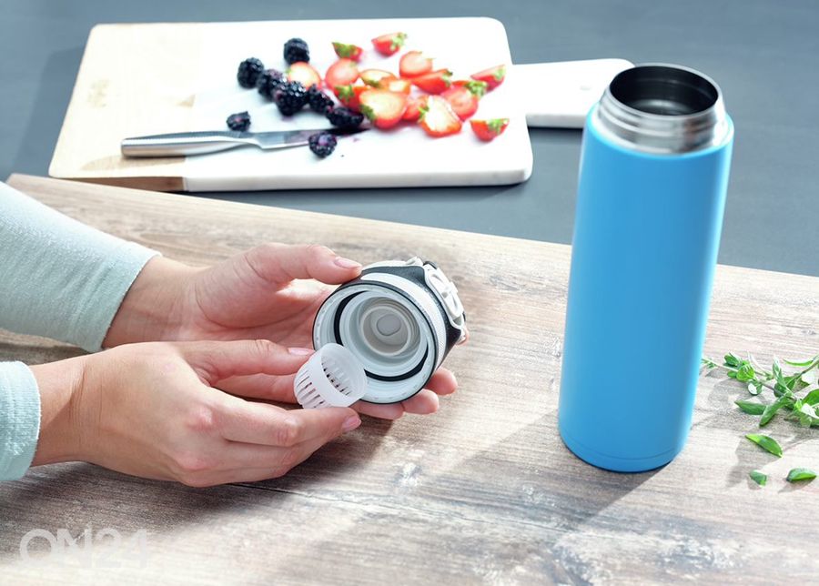 Termosmuki Flip 600 ml musta kuvasuurennos