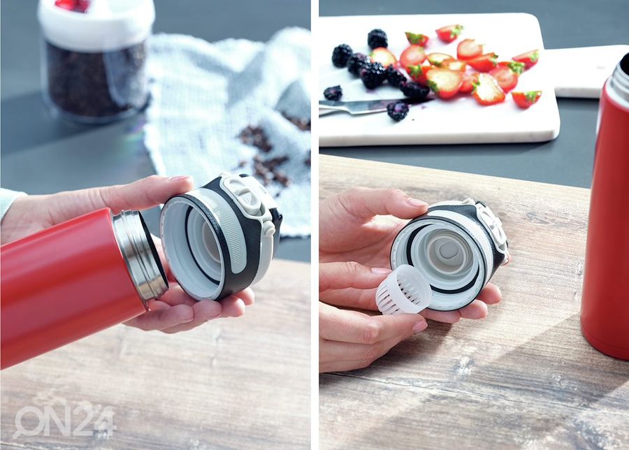 Termosmuki Flip 600 ml musta kuvasuurennos
