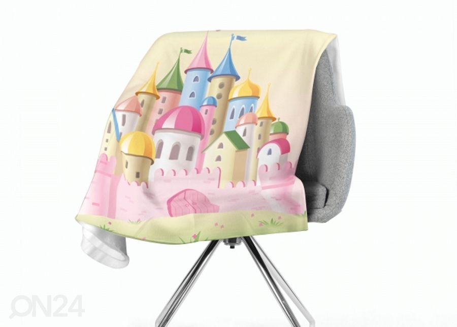 Torkkupeitto Pink Castle 130x150 cm kuvasuurennos