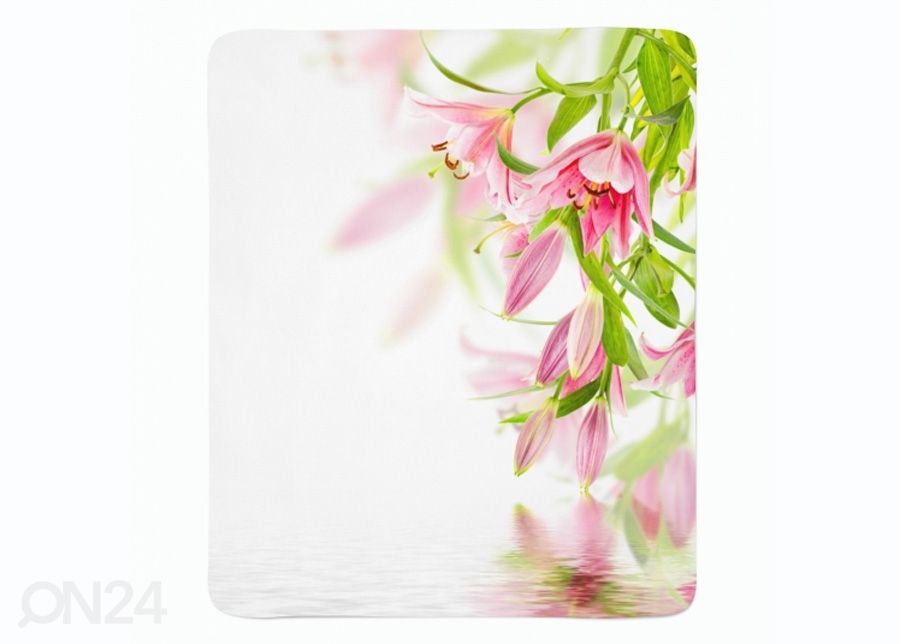 Torkkupeitto Pink Lilies 130x150 cm kuvasuurennos