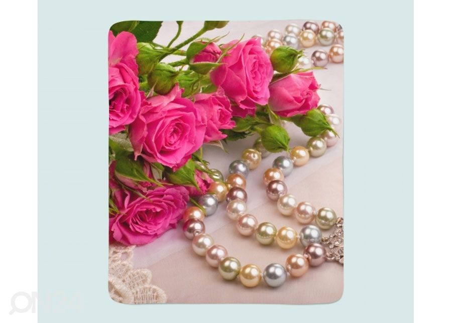 Torkkupeitto Roses and Pearls 150x200 cm kuvasuurennos