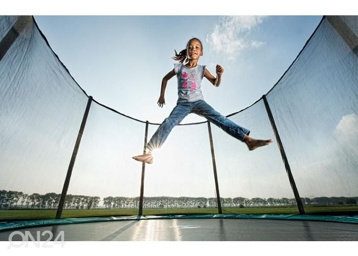 Trampoliini BERG Favorit 380 cm vihreä + turvaverkko kuvasuurennos