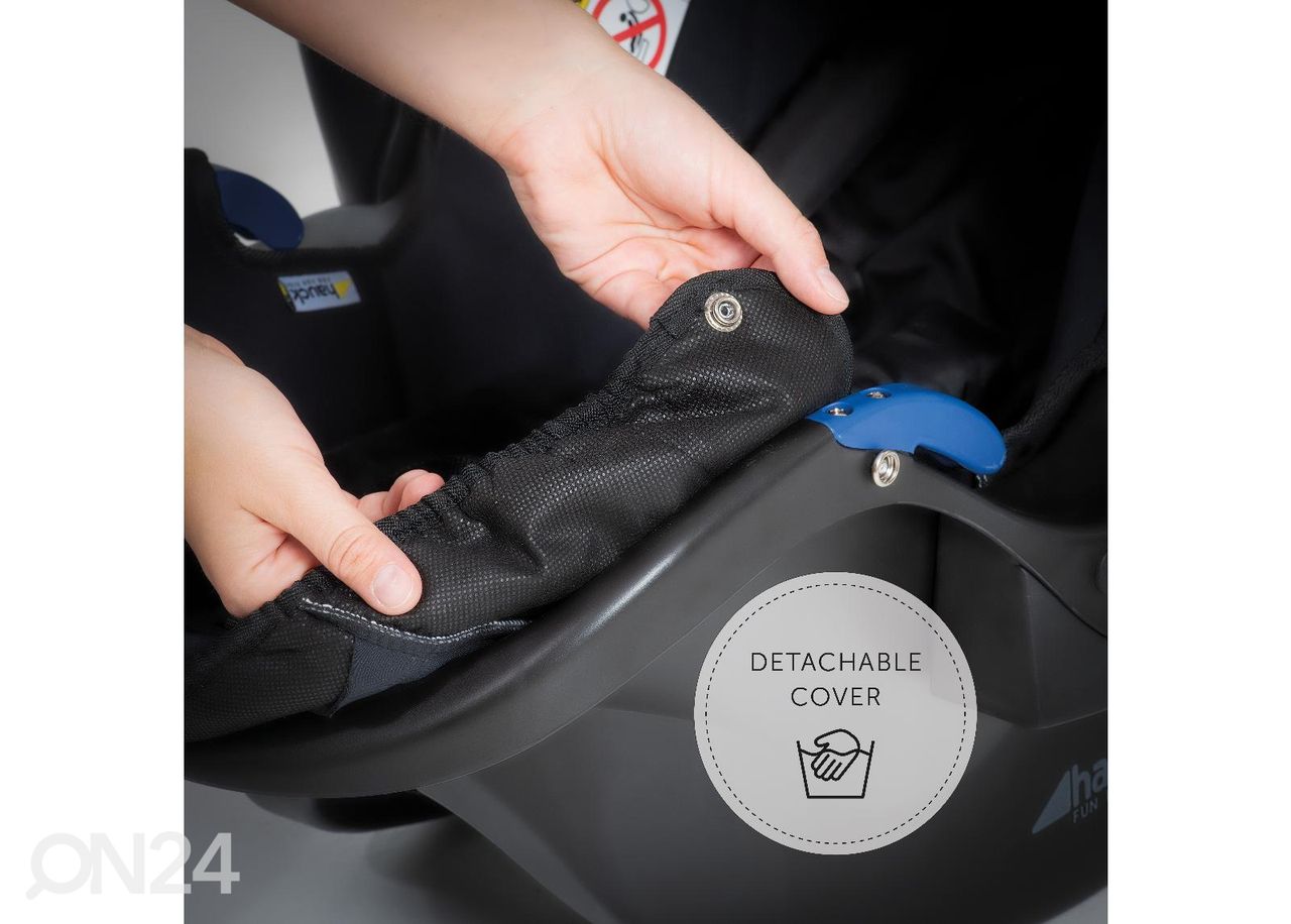 Turvakaukalo 0-13 kg Hauck Comfort Comfort Fix musta kuvasuurennos
