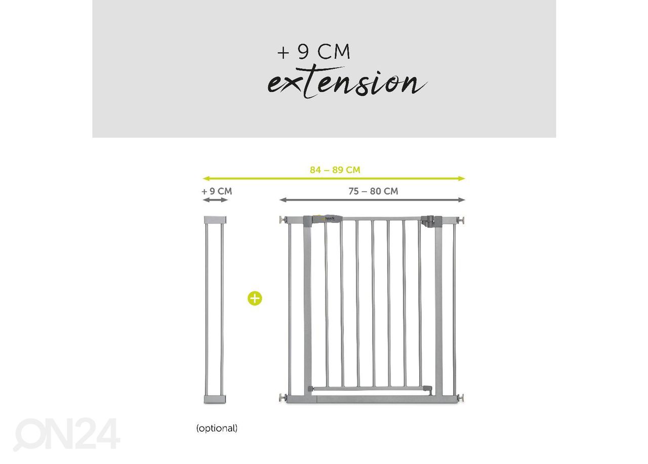Turvaportti 75-80 cm Hauck Essential Stop N Safe 2 kuvasuurennos