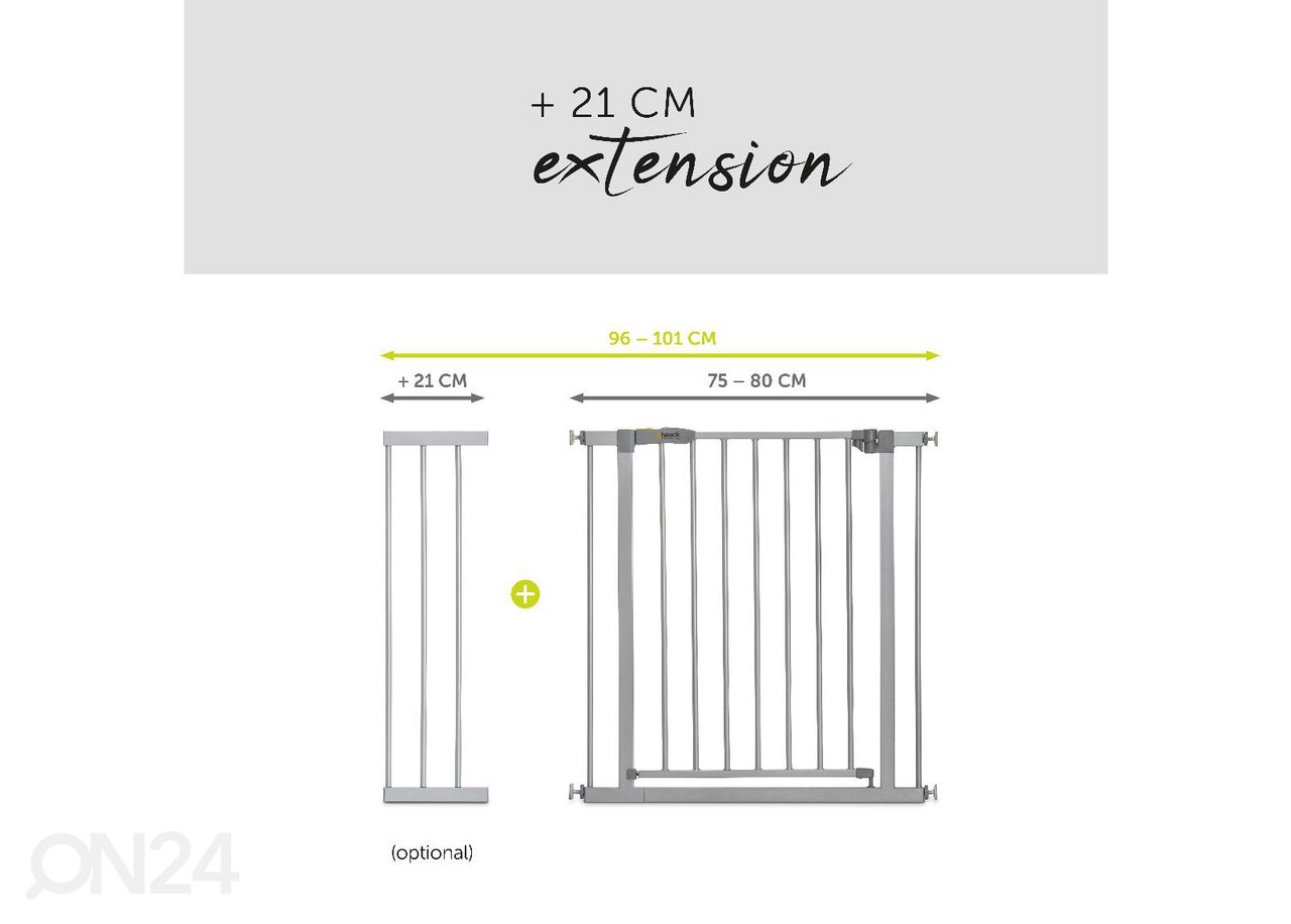 Turvaportti 75-80 cm Hauck Essential Stop N Safe 2 kuvasuurennos