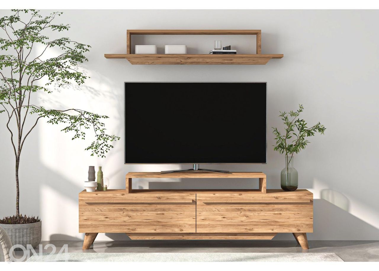 TV-taso 150 cm + seinähylly kuvasuurennos