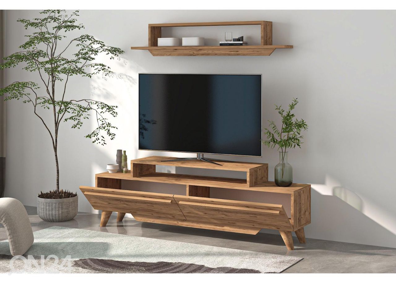 TV-taso 150 cm + seinähylly kuvasuurennos