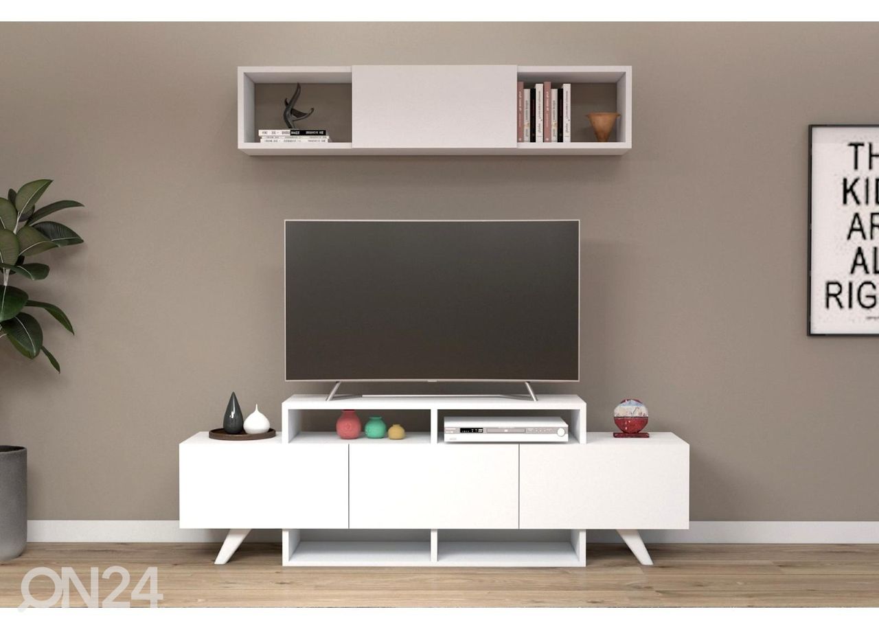 TV-taso 150 cm + seinähylly kuvasuurennos