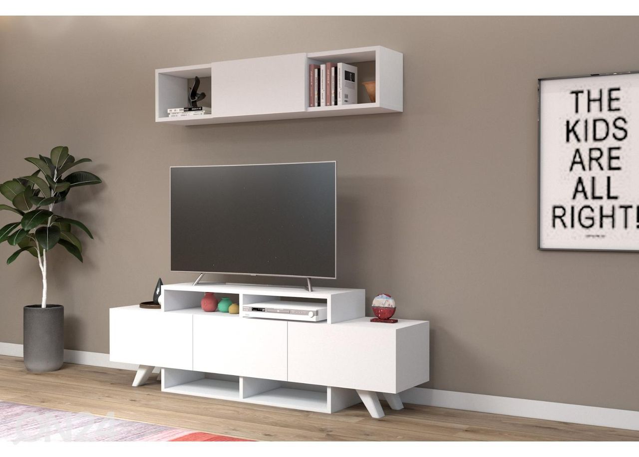 TV-taso 150 cm + seinähylly kuvasuurennos