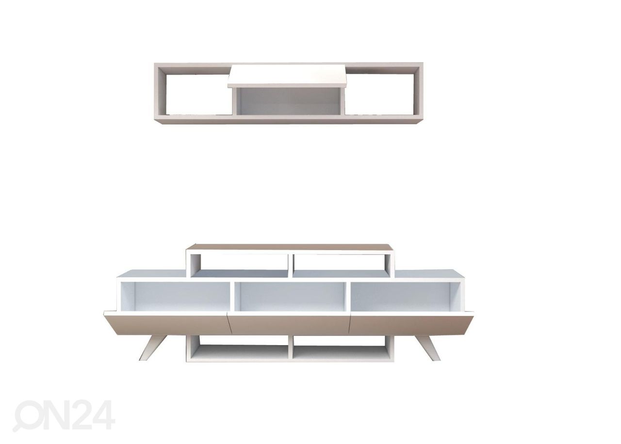 TV-taso 150 cm + seinähylly kuvasuurennos