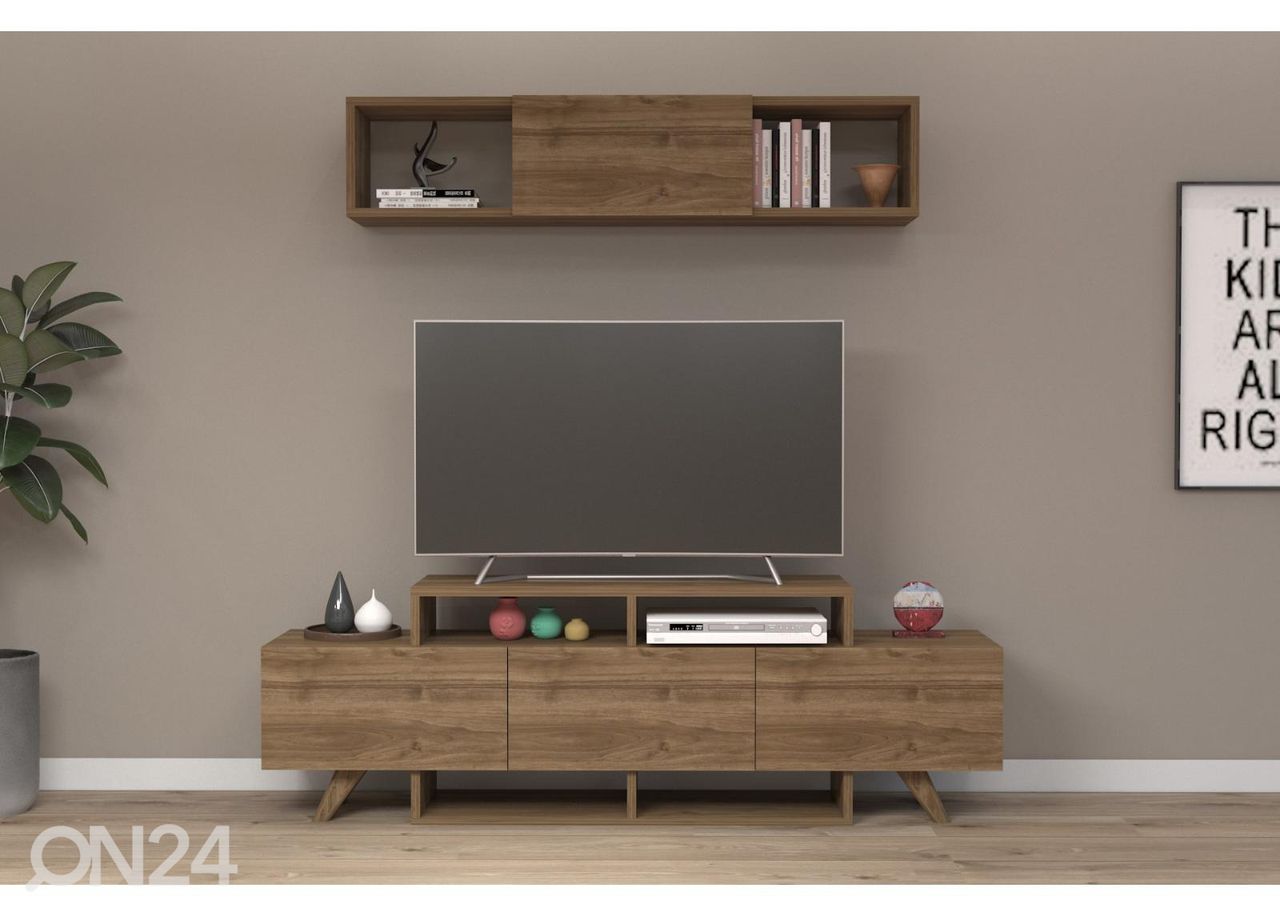TV-taso 150 cm + seinähylly kuvasuurennos
