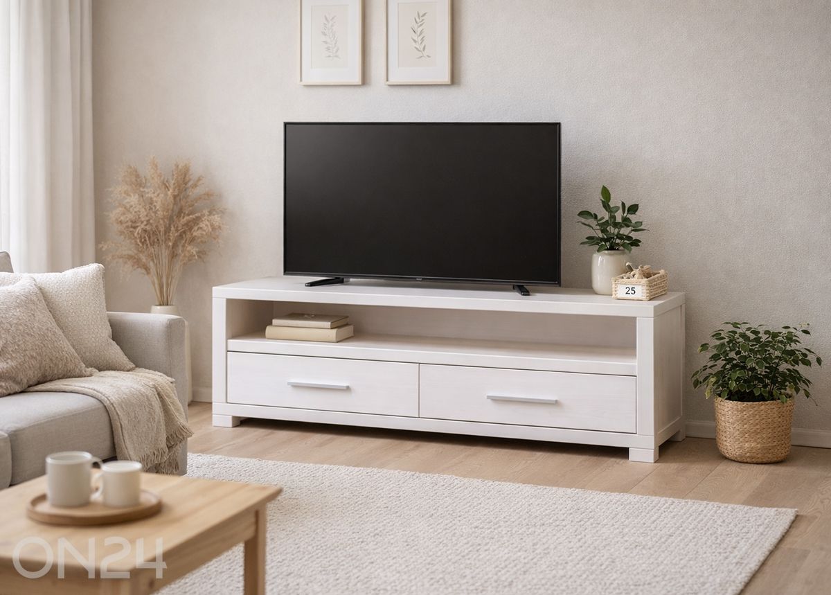 TV-taso 160 cm, mänty kuvasuurennos