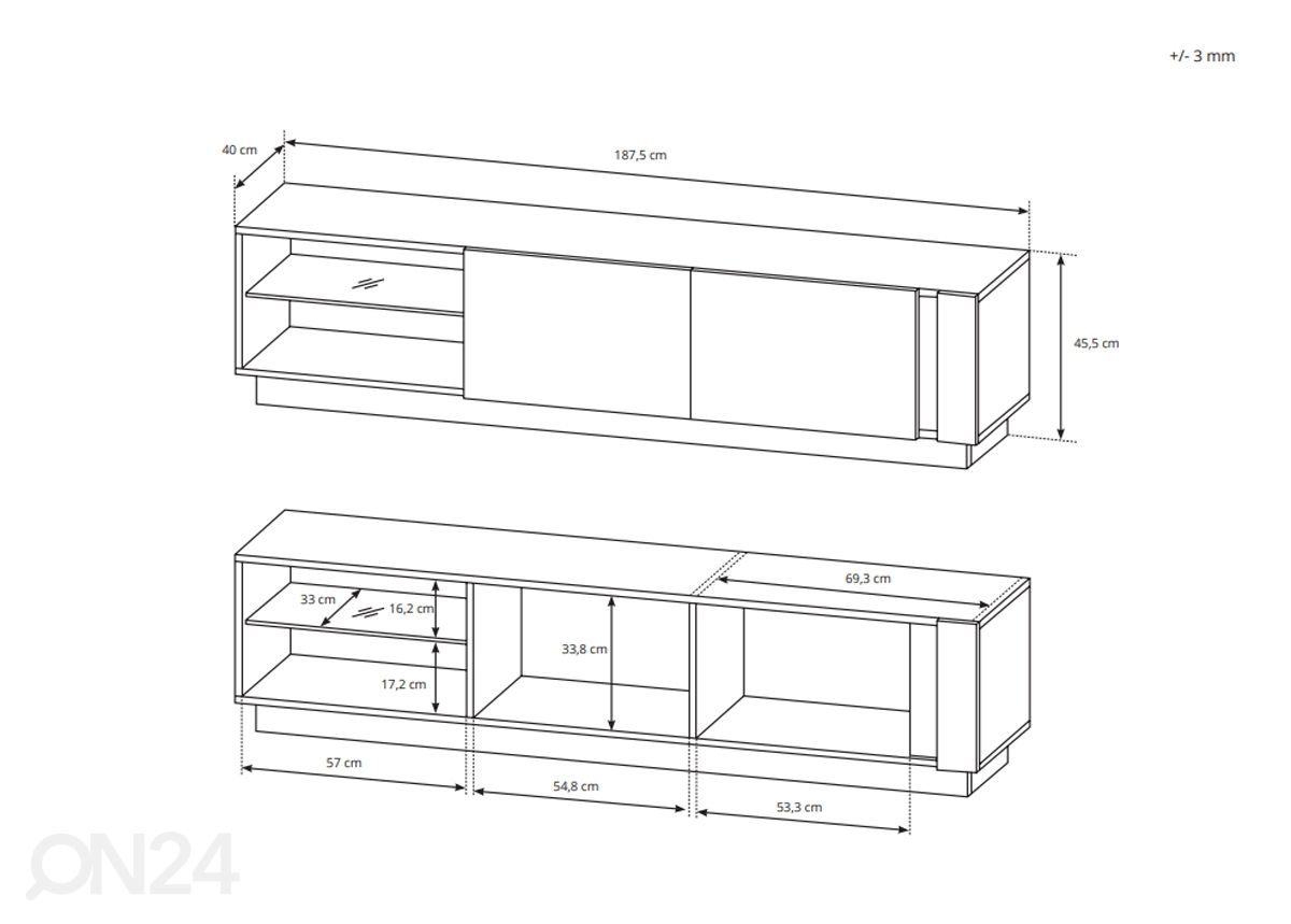 TV-taso 187 kuvasuurennos