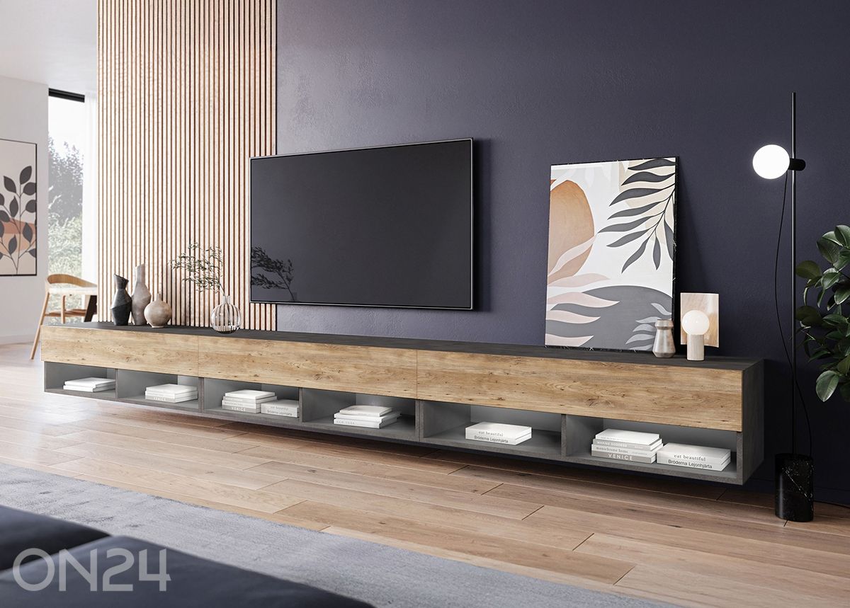 TV-taso Alma 300 cm + LED kuvasuurennos