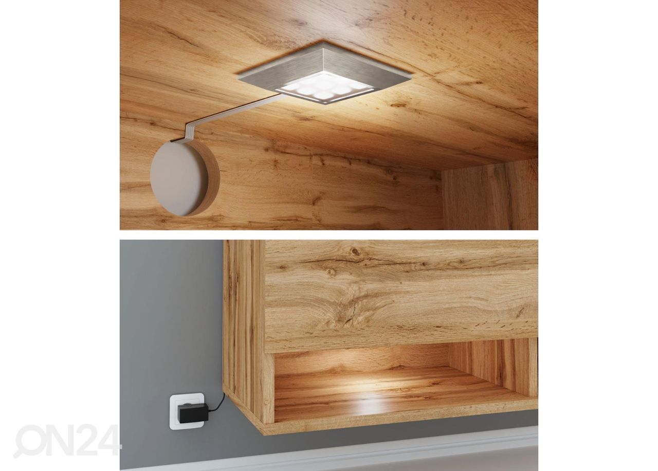 TV-taso + LED-valaistus kuvasuurennos
