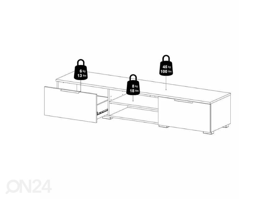 TV-taso Match 172,7 cm kuvasuurennos