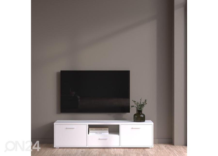 TV-taso Media 147 cm, valkoinen kuvasuurennos