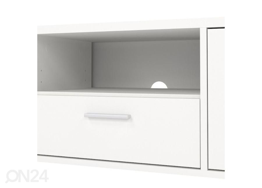 TV-taso Media 147 cm, valkoinen kuvasuurennos