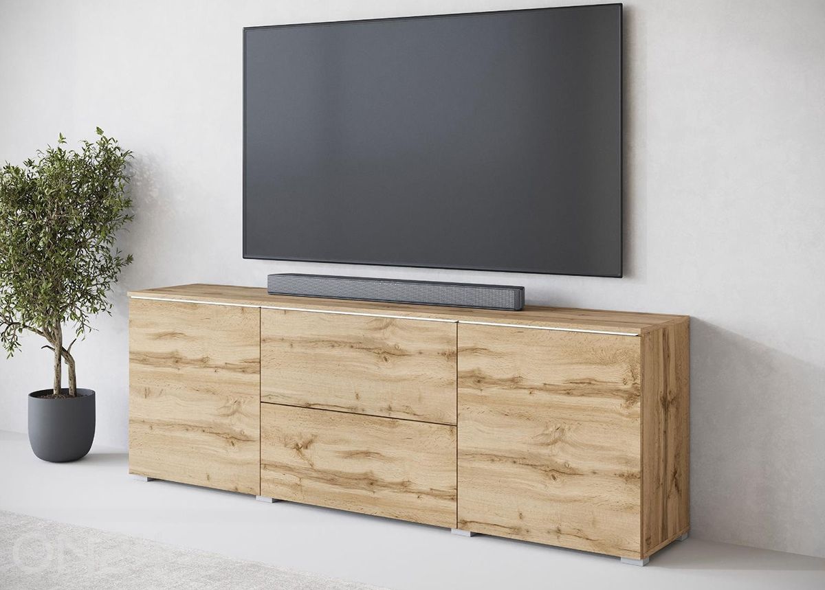 TV-taso Sawot 180 cm + LED kuvasuurennos